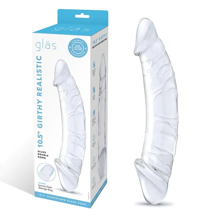 Dildos Electric EEL Inc Glas 105 in Girthy Realistic Glass Double Dong Dildo Dildos Electric EEL Inc Glas 105 in Girthy Realistic Glass Double Dong Dildo
