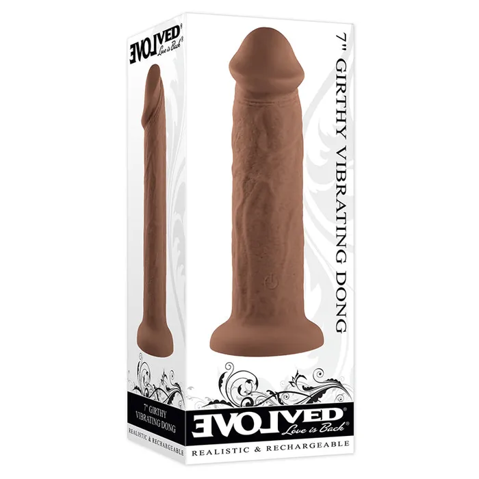 Evolved Girthy Rechargeable Vibrating 7 in Silicone Dildo Evolved Female Sex Toys Evolved Girthy Rechargeable Vibrating 7 in Silicone Dildo Evolved Female Sex Toys