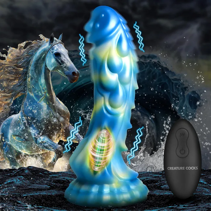 Female Sex Toys Creature Cocks Sea Stallion Vibrating Silicone Dildo with Remote Female Sex Toys Creature Cocks Sea Stallion Vibrating Silicone Dildo with Remote