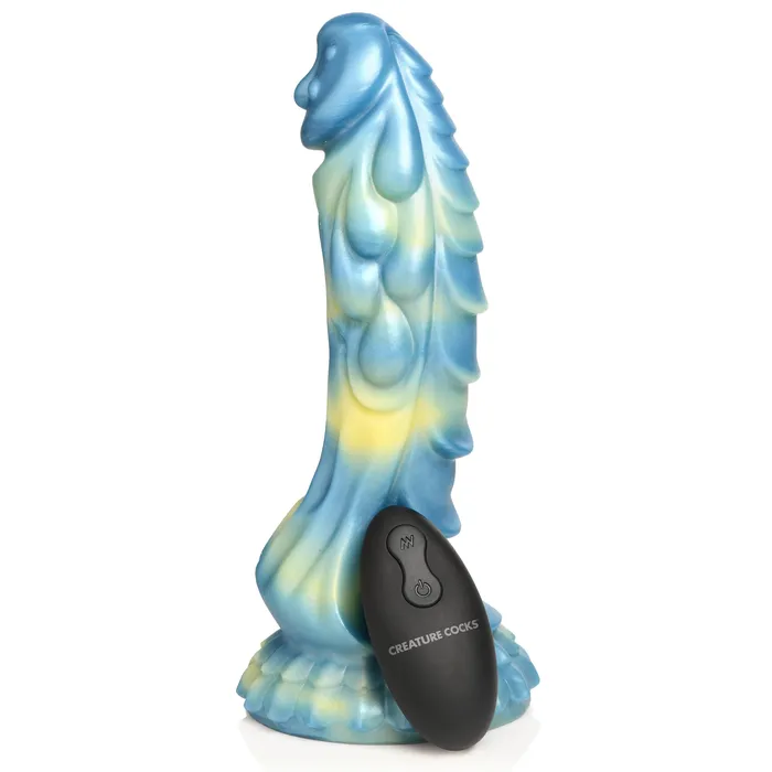 Female Sex Toys Creature Cocks Sea Stallion Vibrating Silicone Dildo with Remote