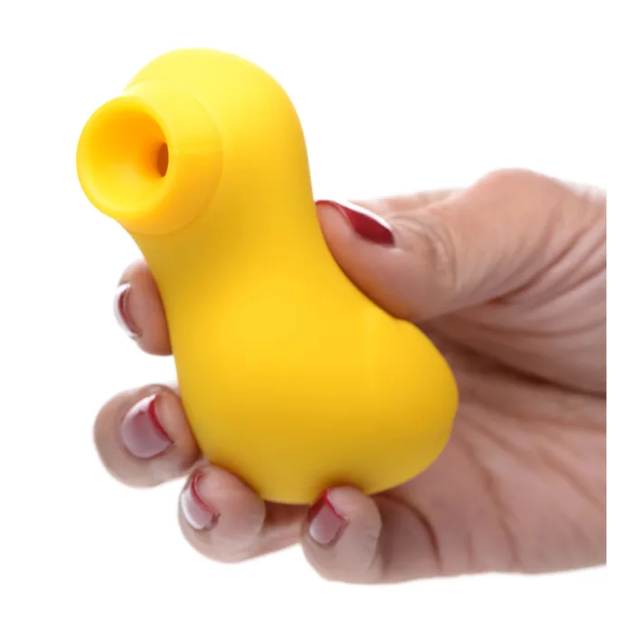 Female Sex Toys Sucky Ducky Silicone Clitoral Stimulator Yellow Shegasm