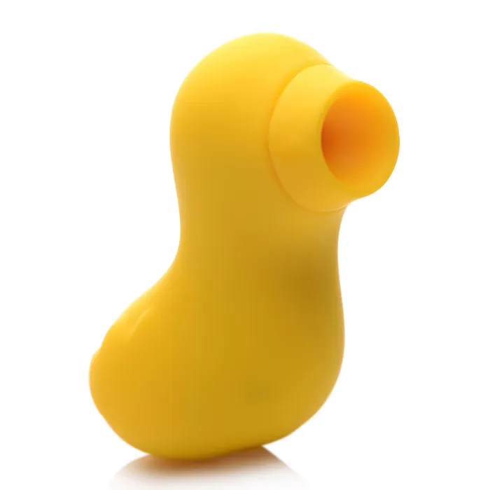 Female Sex Toys Sucky Ducky Silicone Clitoral Stimulator Yellow Shegasm