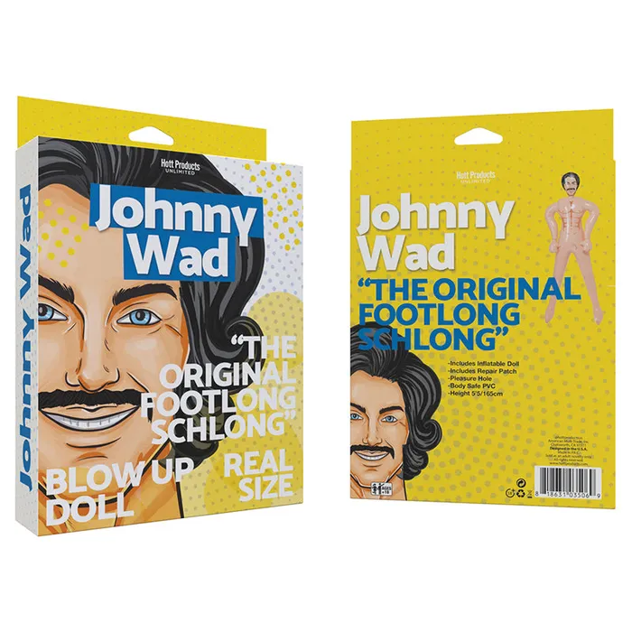 Hott Products Unlimited Male Sex Toys Johnny Wad Blow Up Doll with Large Penis Hott Products Unlimited Male Sex Toys Johnny Wad Blow Up Doll with Large Penis