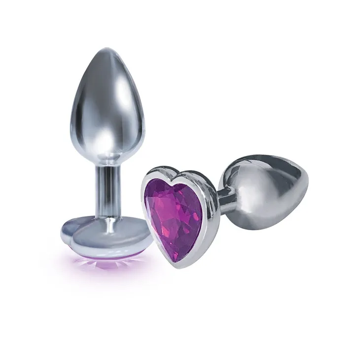 Icon Brands Inc Anal The 9s The Silver Starter Bejeweled Heart Stainless Steel Plug