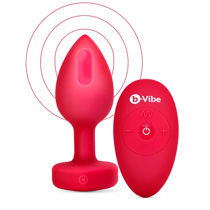 Its the Bomb Anal BVibe Vibrating Heart Butt Plugs w Remote MedLg Scarlet Ruby Its the Bomb Anal BVibe Vibrating Heart Butt Plugs w Remote MedLg Scarlet Ruby