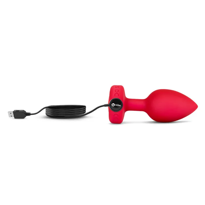 Its the Bomb Anal BVibe Vibrating Heart Butt Plugs w Remote MedLg Scarlet Ruby