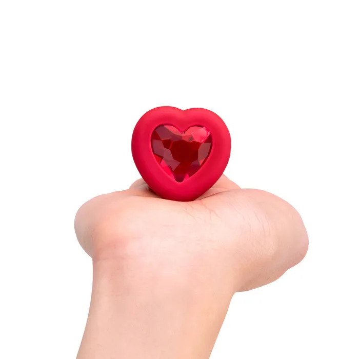 Its the Bomb Anal BVibe Vibrating Heart Butt Plugs w Remote MedLg Scarlet Ruby