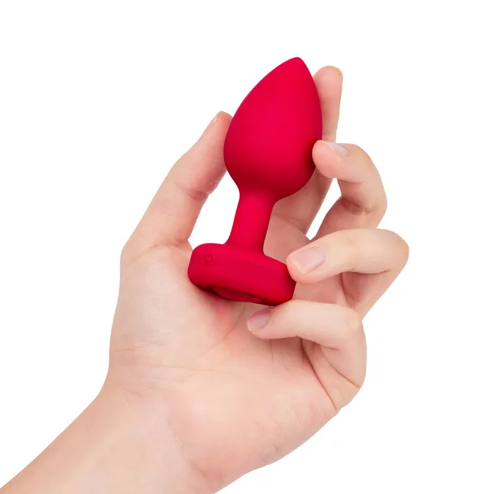 Its the Bomb Anal BVibe Vibrating Heart Butt Plugs w Remote MedLg Scarlet Ruby