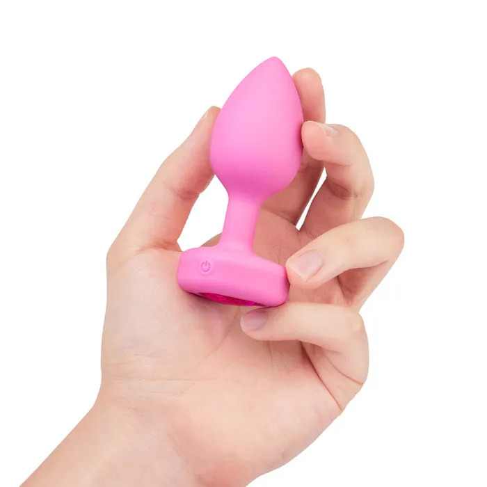 Its the Bomb Anal BVibe Vibrating Heart Butt Plugs w Remote MedLg Scarlet Ruby