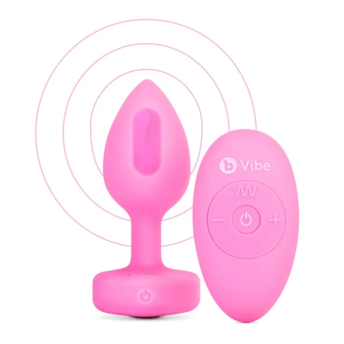 Its the Bomb Anal BVibe Vibrating Heart Butt Plugs w Remote MedLg Scarlet Ruby