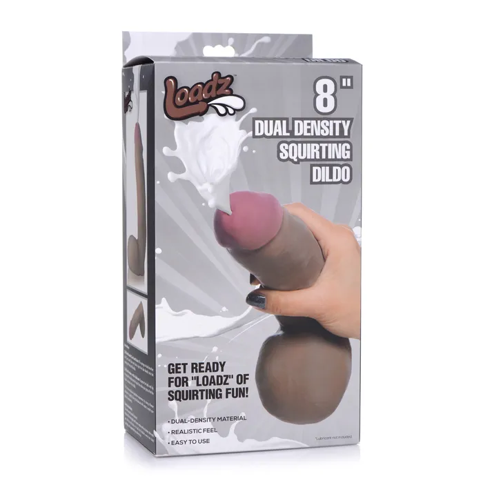 Loadz Squirting Dildo 8 Inch w Reservoir in Balls Loadz Dildos