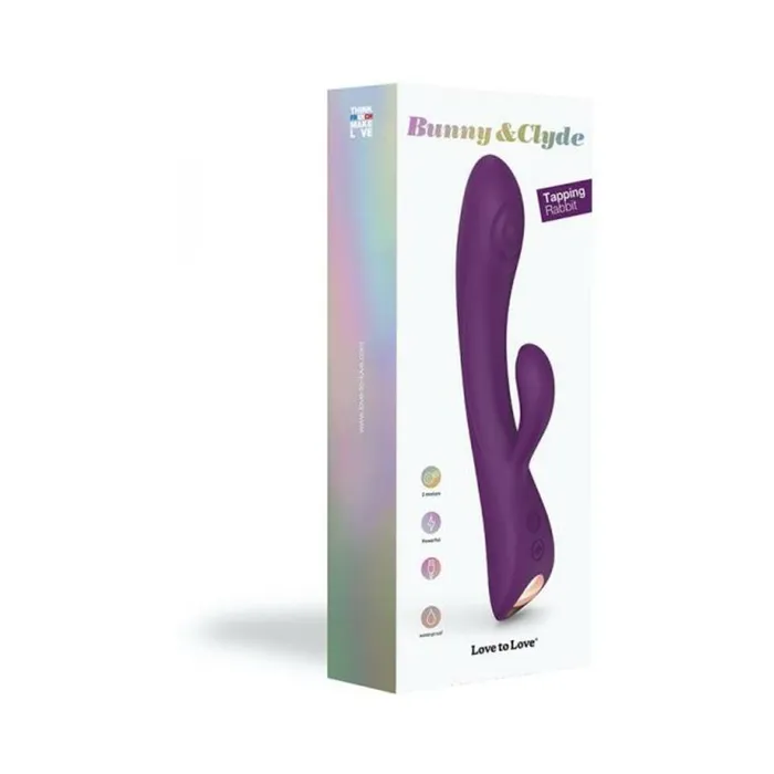 Lovely Planet USA Bunny Clyde Dual Stimulator Purple Rain Vibrators