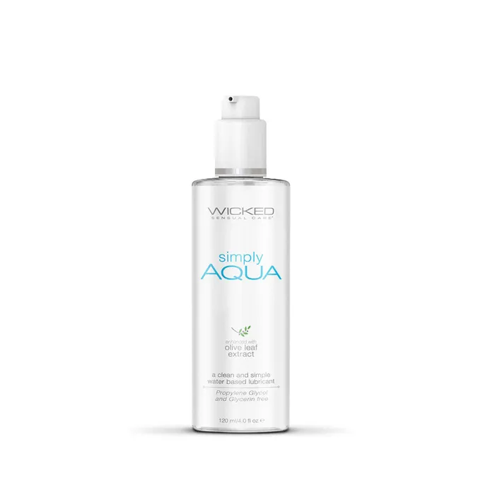 Lube by Wicked Water Based Clean Simple Lubricant Simply Aqua 4oz Entrenue Lubricants Lube by Wicked Water Based Clean Simple Lubricant Simply Aqua 4oz Entrenue Lubricants