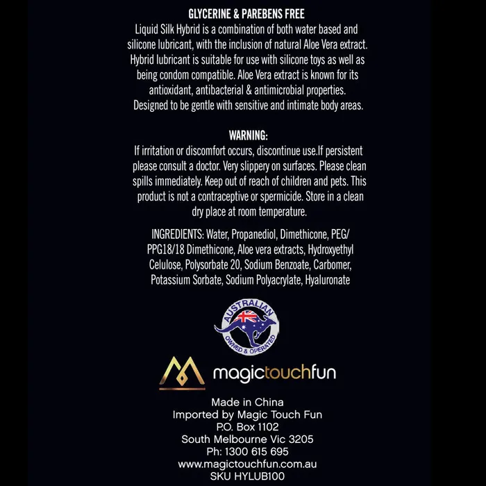 Magic Touch Fun Vibrators Magic Touch Fun Hybrid Lubricant