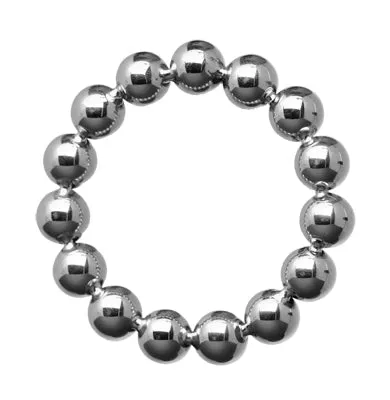 Male Sex Toys XR Brand MASTER SERIES STAINLESS STEEL BEADED RING 175