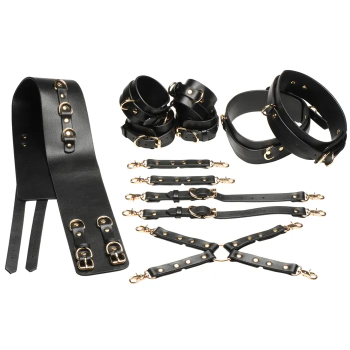 Master Series Female Sex Toys Tied Temptress Thigh Harness with Hog Tie Connector