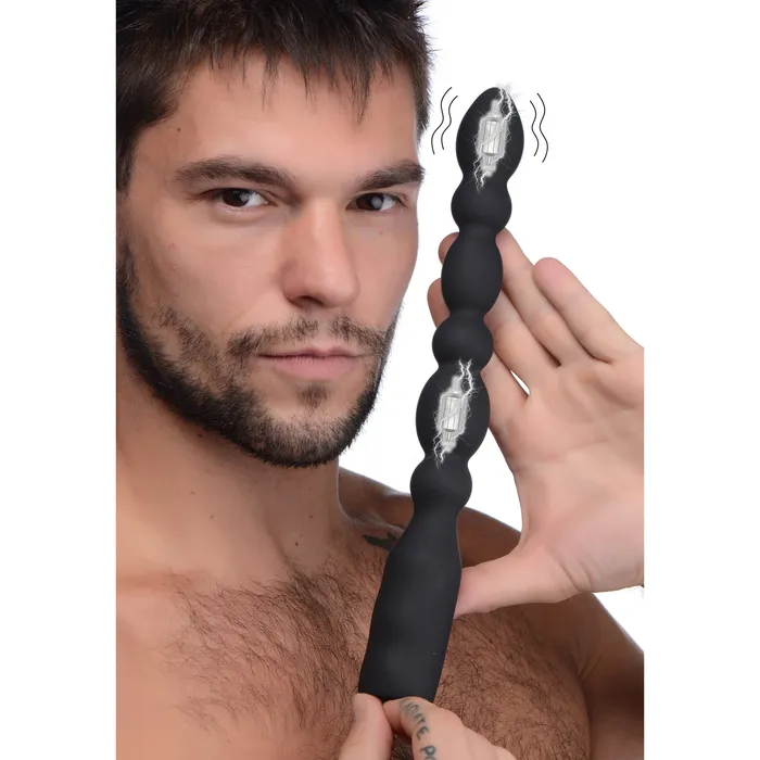 Master Series Viper Anal Beads Silicone Dual Motor Vibrator Anal