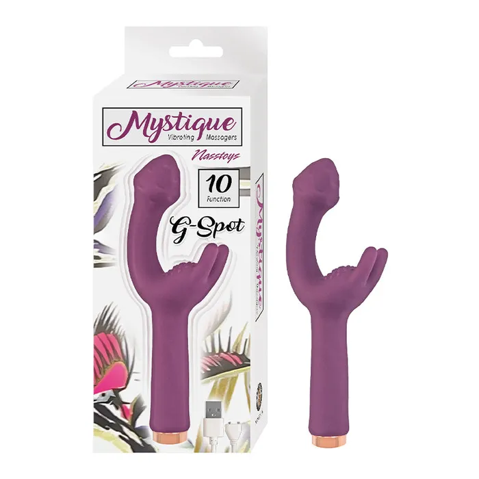 Nasstoys Mystique GSpot Rechargeable Silicone Dual Stimulation Vibrator Eggplant Nasstoys Female Sex Toys Nasstoys Mystique GSpot Rechargeable Silicone Dual Stimulation Vibrator Eggplant Nasstoys Female Sex Toys