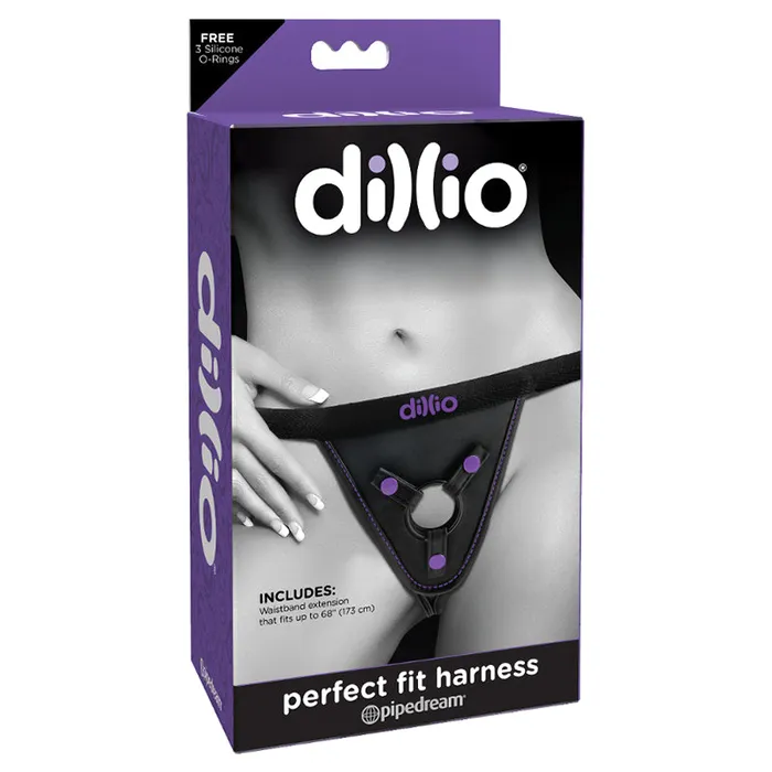Pipedream Dillio Adjustable Perfect Fit Harness BlackPurple Pipedream Anal