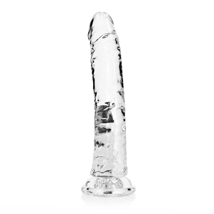 RealRock Crystal Clear Slim 9 in Dildo Clear Shots America LLC Dildos