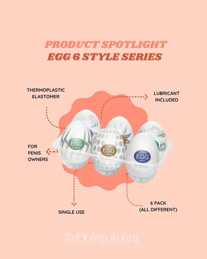 Tenga Male Sex Toys Tenga Egg 6 Styles Series 3
