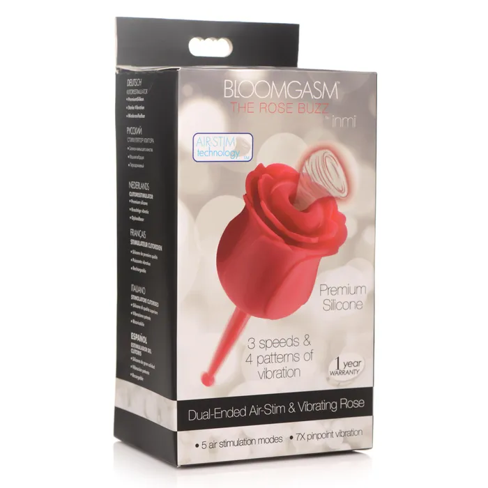 Vibrators Bloomgasm Bloomgasm Rose Buzz 7X Silicone Clit Stimulator and Vibrator
