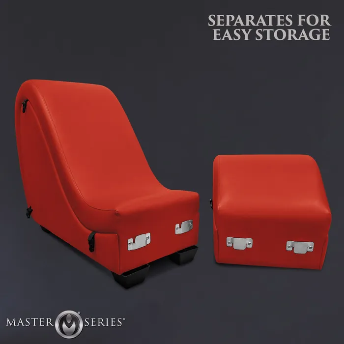 Vibrators Master Series Kinky Sex Chaise with Love Pillows Red