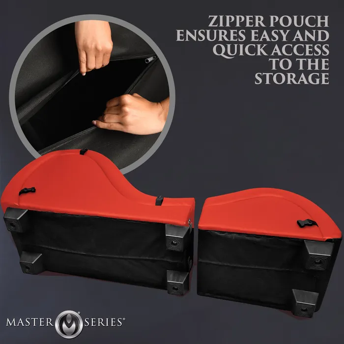 Vibrators Master Series Kinky Sex Chaise with Love Pillows Red
