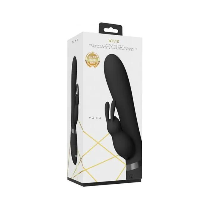 Vibrators Shots America LLC Vive Taka Rechargeable Autoinflatable Triplemotor Silicone Rabbit Black Vibrators Shots America LLC Vive Taka Rechargeable Autoinflatable Triplemotor Silicone Rabbit Black