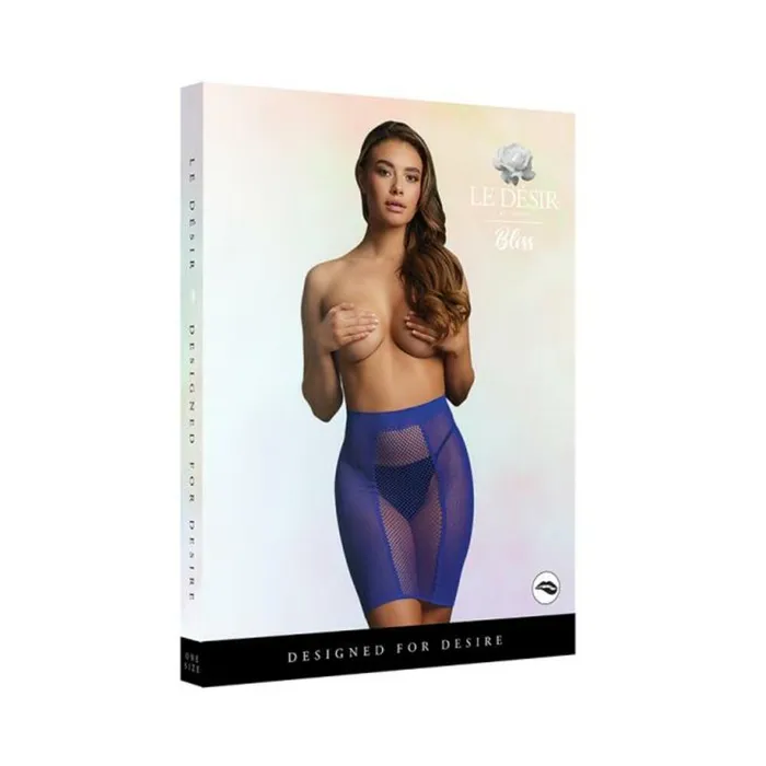 Vibrators Shots Le Desir Highwaist Fishnet Skirt Blue Os Shots America LLC Vibrators Shots Le Desir Highwaist Fishnet Skirt Blue Os Shots America LLC