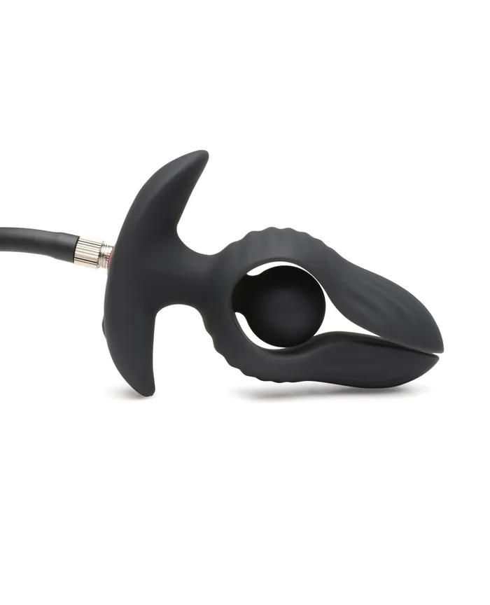 Xr LLC Master Series Dark Pearl Inflatable Vibrating Butt Plug wRemote Control Black Anal Xr LLC Master Series Dark Pearl Inflatable Vibrating Butt Plug wRemote Control Black Anal