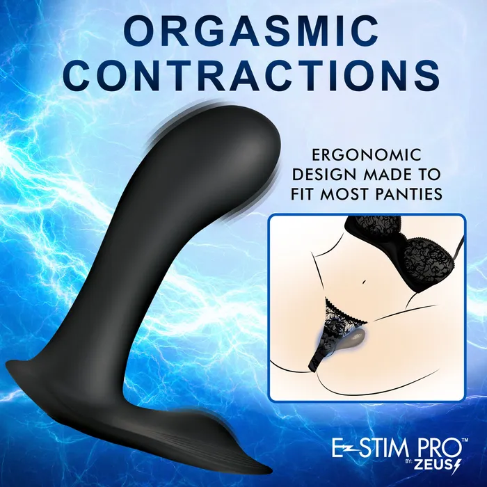 Zeus Electrosex Female Sex Toys EStim Pro GSpot Panty Vibe with Remote Control
