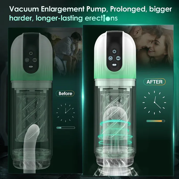2 in 1 Penis Pump Enlargement Training Male Masturbator xbelo Male Sex Toys