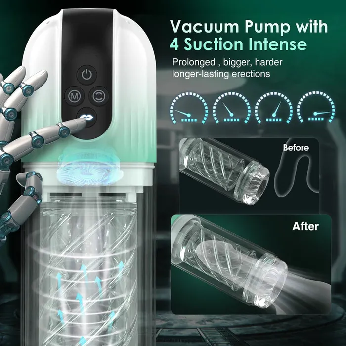2 in 1 Penis Pump Enlargement Training Male Masturbator xbelo Male Sex Toys