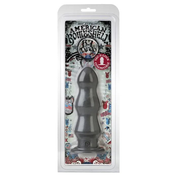 Anal American Bombshell American Bombshell B7 Tango Butt Plug Grey 7 Inch