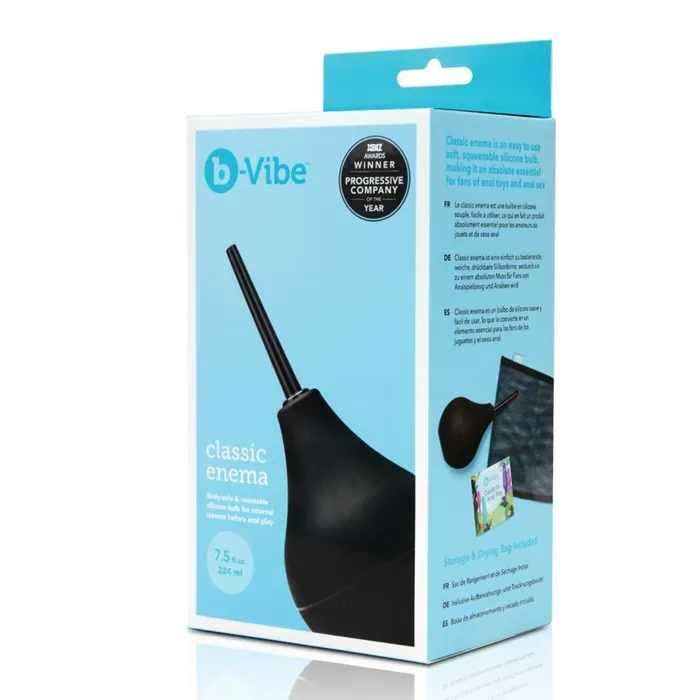 Anal bVibe bVibe Classic Enema Bulb Douche Black