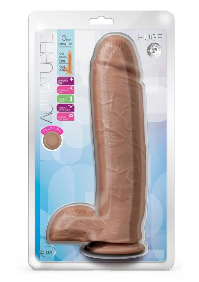 Au Naturel Female Sex Toys Au Naturel Huge Sensa Feel Dildo with Suction Cup
