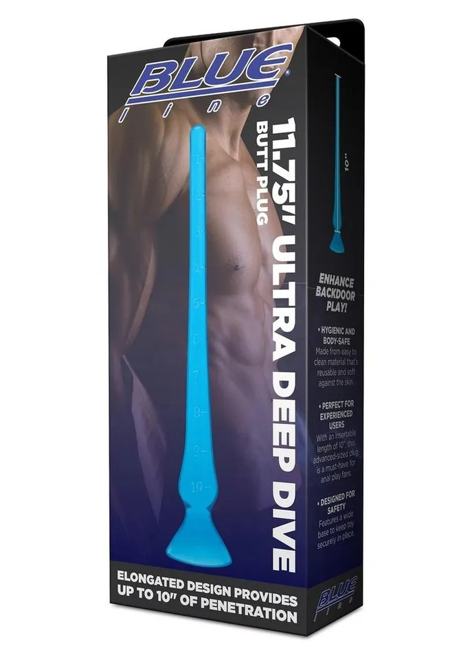 Blue Line Ultra Deep Dive Butt Plug Blue Line CandB Gear Anal