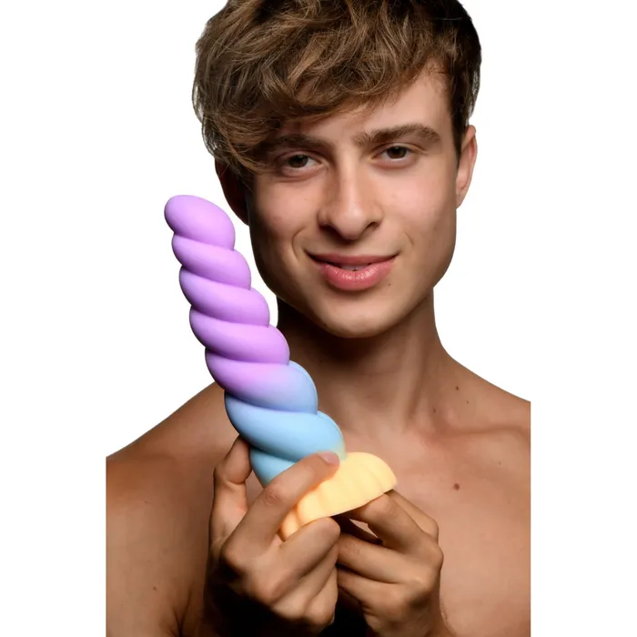 Creature Cocks Mystique Silicone Unicorn Dildo Purple Blue Orange Creature Cocks Dildos