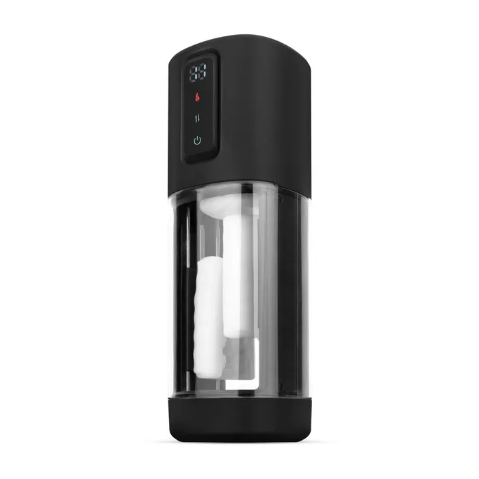CRUIZR CX11 Heating Stroking Vibrating Masturbator Black White CRUIZR Male Sex Toys CRUIZR CX11 Heating Stroking Vibrating Masturbator Black White CRUIZR Male Sex Toys