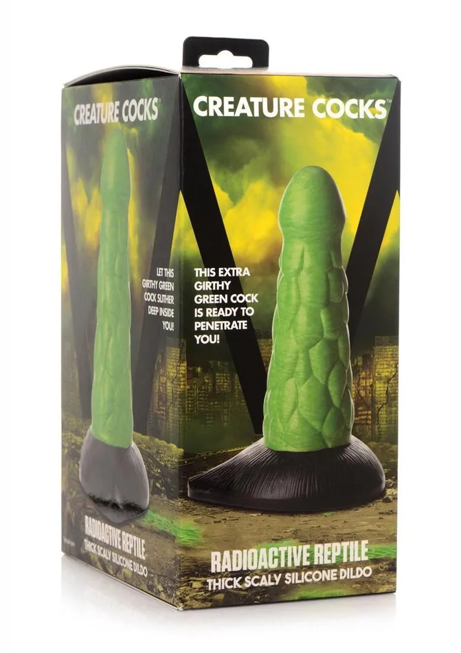 Dildos Creature Cocks Radioactive Reptile Silicone Dildo Creature Cocks