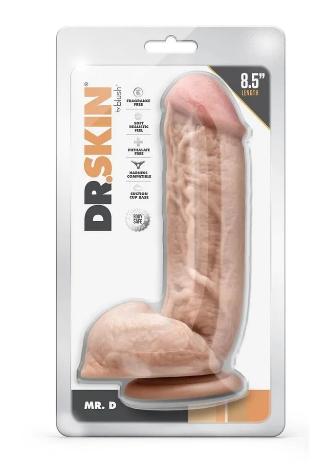 Dildos Dr Skin Dr Skin Mr D Dildo with Balls and Suction Cup