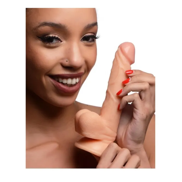 Dildos Pop Peckers Pop Peckers Dildo With Balls Light Pink 65 Inch