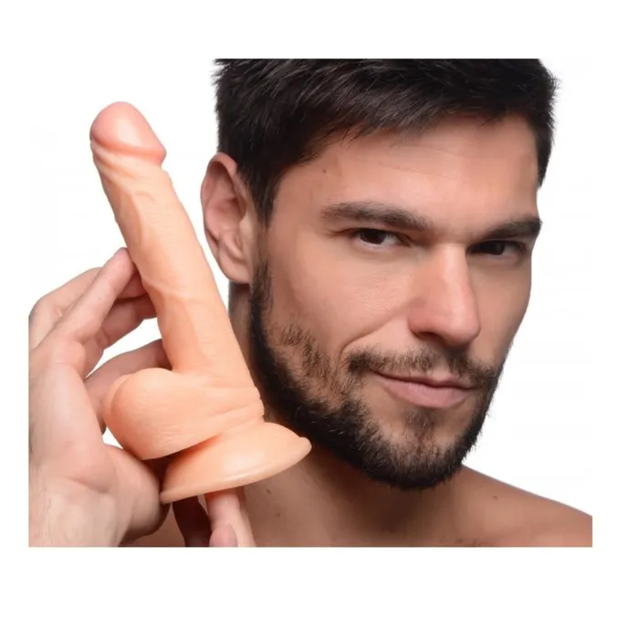 Dildos Pop Peckers Pop Peckers Dildo With Balls Light Pink 65 Inch