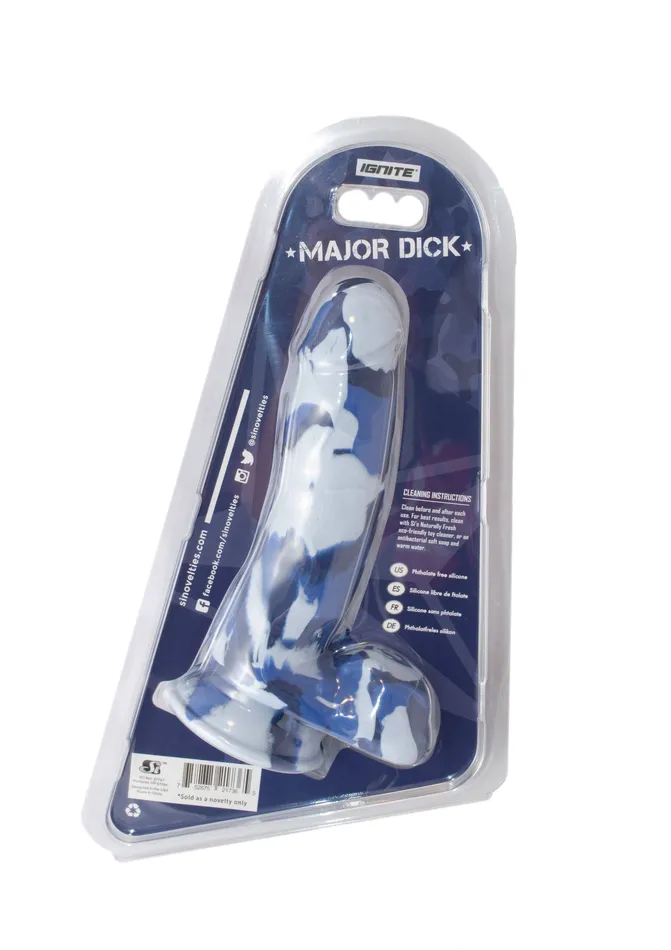 Dildos Si21736 MAJOR DICK 725 COMMANDO UNCUT BLUE CAMO DONG SI Novelties Dildos Si21736 MAJOR DICK 725 COMMANDO UNCUT BLUE CAMO DONG SI Novelties