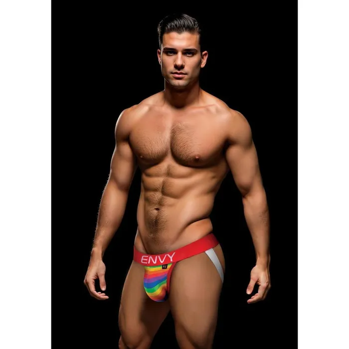 Envy Rainbow Pride Jock Strap Red Rainbow Envy Anal