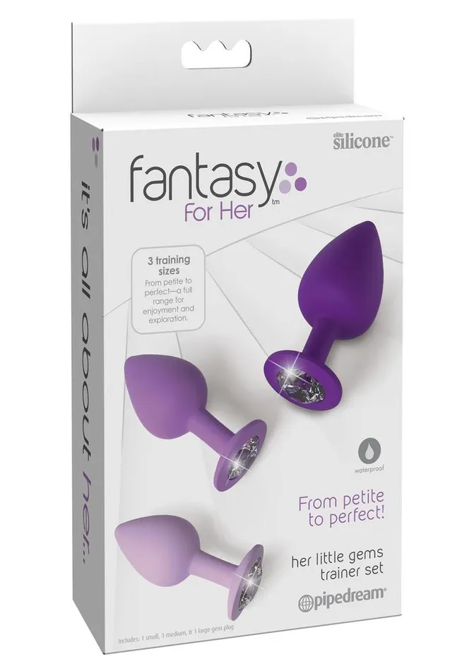 Fantasy For Her Her Little Gems Trainer Set Anal Kit 3 Training Size Plugs Waterproof Silicone Fantasy For Her Anal Fantasy For Her Her Little Gems Trainer Set Anal Kit 3 Training Size Plugs Waterproof Silicone Fantasy For Her Anal