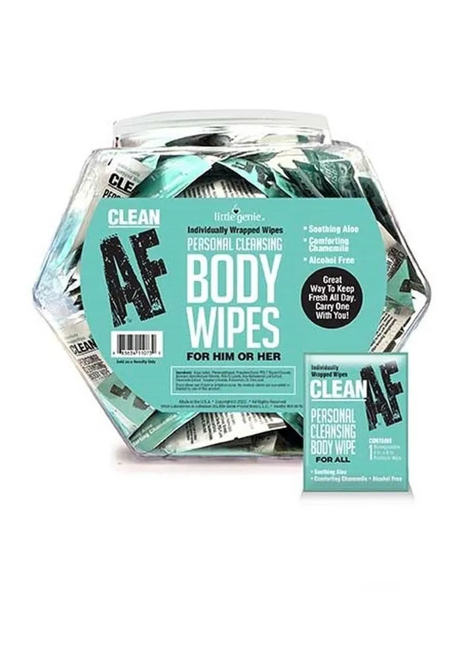 Female Sex Toys AF Clean AF Individual Body Wipes