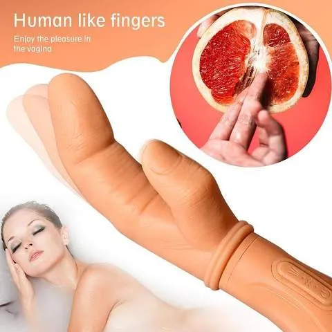 Female Sex Toys Earlypeach 7 Frequencies Modes Human Like Finger Vibrator