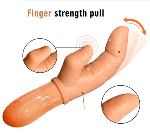 Female Sex Toys Earlypeach 7 Frequencies Modes Human Like Finger Vibrator